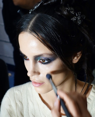 L’Oréal Professionnel Channels Beetlejuice at Carmen Marc Valvo Fall/Winter 2018 NYFW