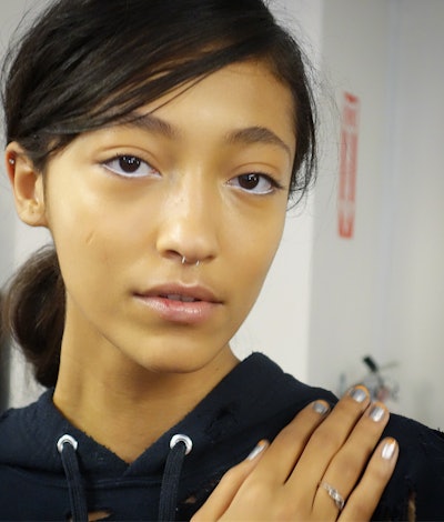 Cutler x Redken Create Textured Ponies at Tanya Taylor NYFW 2018