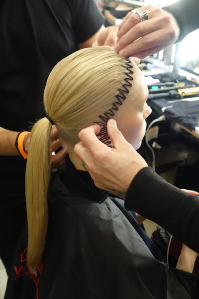 Wella Professionals and Hot Tools Craft Messy Knots at Prabal Gurung NYFW 2018