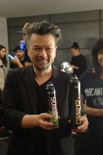 Cutler x Redken Create Textured Ponies at Tanya Taylor NYFW 2018