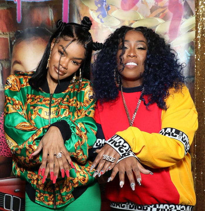 Teyana Taylor and Missy Elliott at soft opening