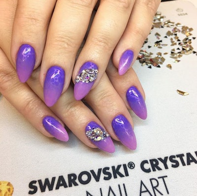 swarovski nails