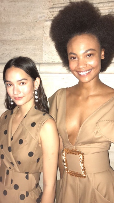 Models flaunt natural looks courtesy of Moroccanoil.