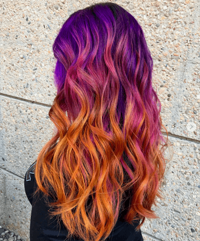 Bri Bird Purple To Orange Color Melt