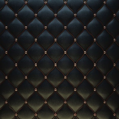 Black leather pattern with golden wire and diamonds