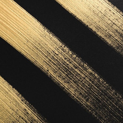 Gold Colored Thick Strokes Pattern