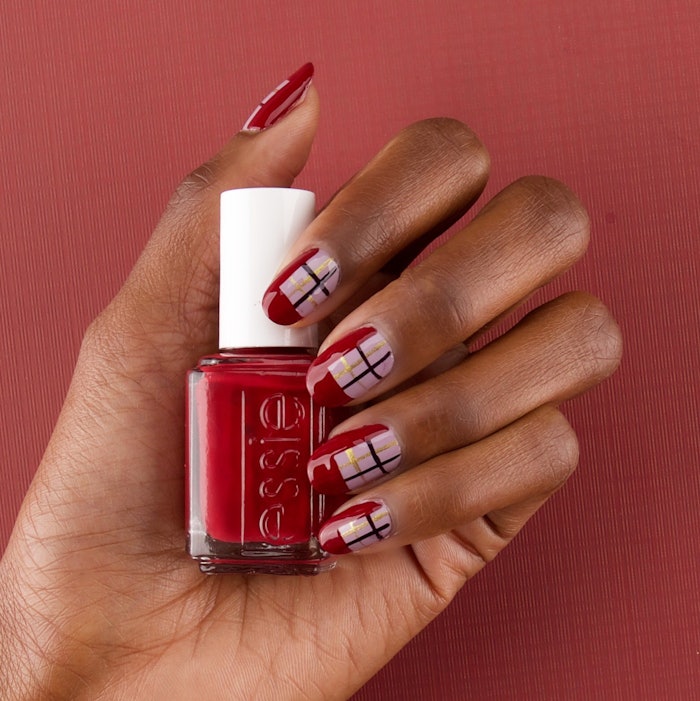 Essie plaid look 2018 Winter Collection