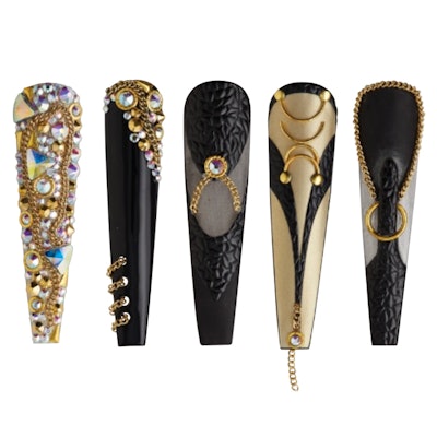 leather-inspired-nail-art