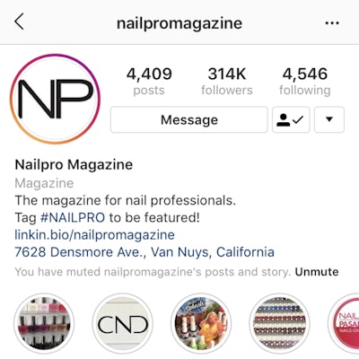 NAILPRO Instagram