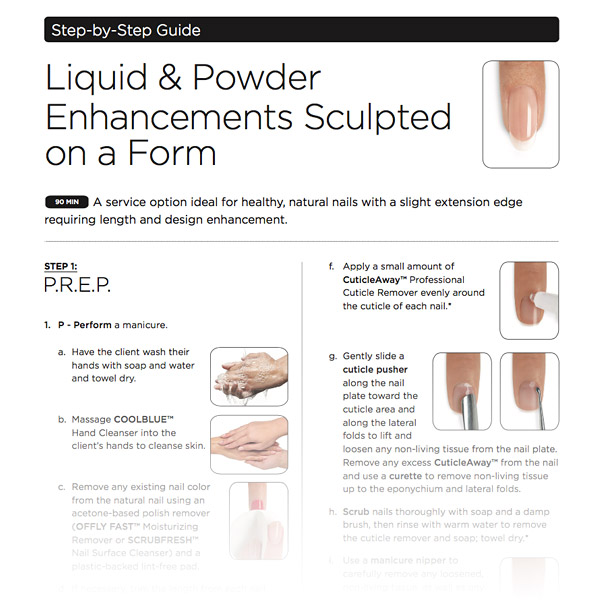 CND Step-by-Step: Liquid & Powder &ndash; Sculpted on a Form