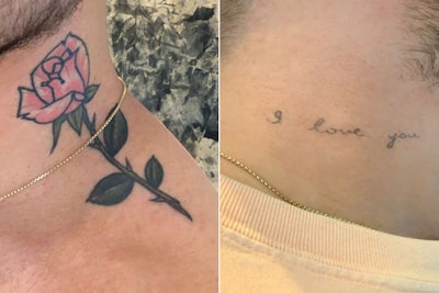 Andrew Fitzsimons Neck Tattoo