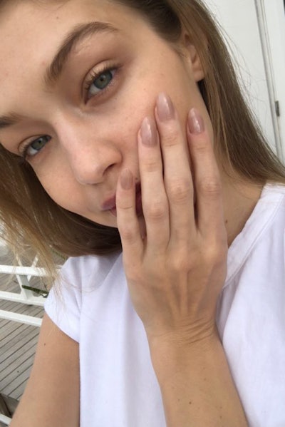 Gigi Hadid Julie Kandalec Nail Artist Elle Cover