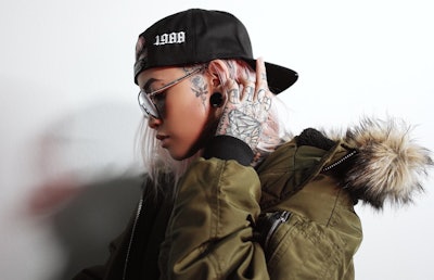 Sofie Pok has 'Stay Gold' tattooed on her hands to remind her to stay true to herself