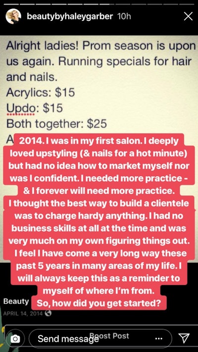 Five years ago, Haley Garber was struggling to attract clients and feel confident in her abilities.