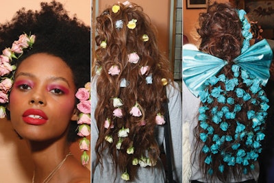 Rodarte Floral Runway Hair