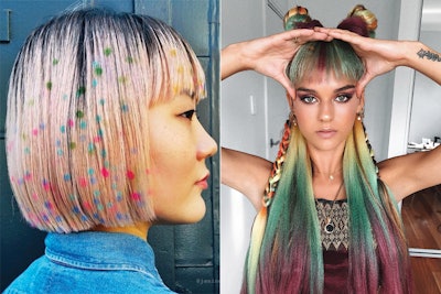 Colored Music Festival Hair