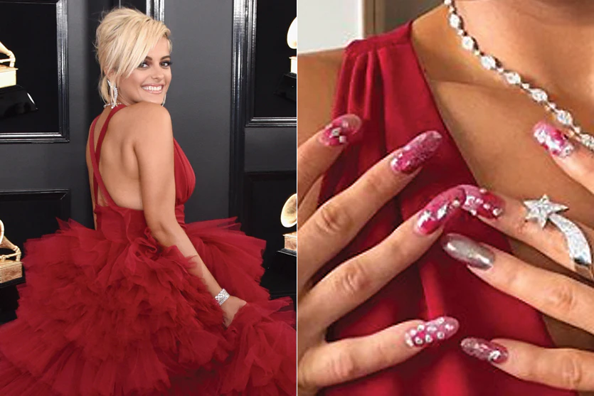 pink nails red dress 7 Perfect Nail Color Matches for Your Red Dress | Ella Mila