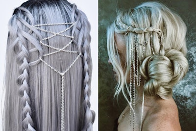 Chain Ponytail Design