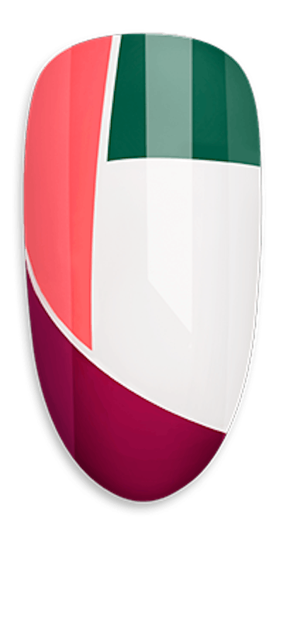 CND Color Blocking Nail Art