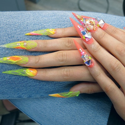 neon-gem-nails