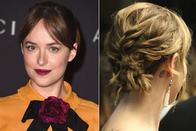 Dakota Johnson Updo