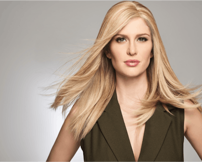 The Game Changer hairpiece features a hand-knotted base and 100% human hair. Place the front edge at the hairline or slightly behind to add coverage or a lot of volume in little time.