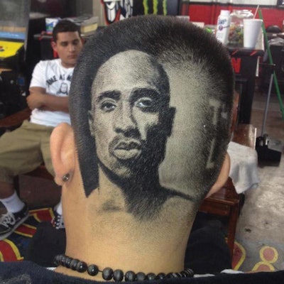 Tupac Hair Portrait