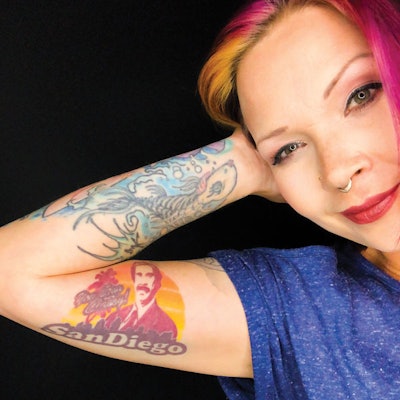 Jessica Warburton Anchorman Tattoo