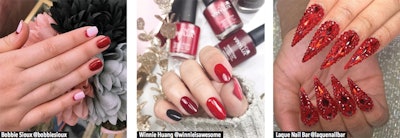 red-manicures