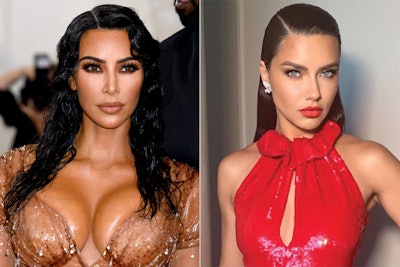 Kim Kardashian Adriana Lima