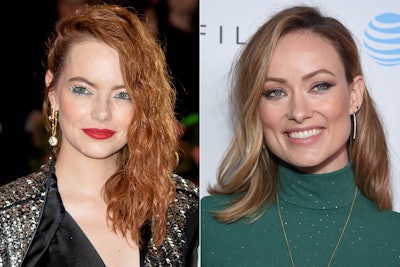 Emma Stone Olivia Wilde Hair