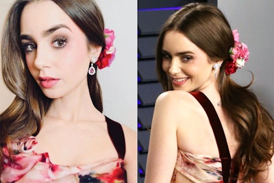 Lilly Collins Hair