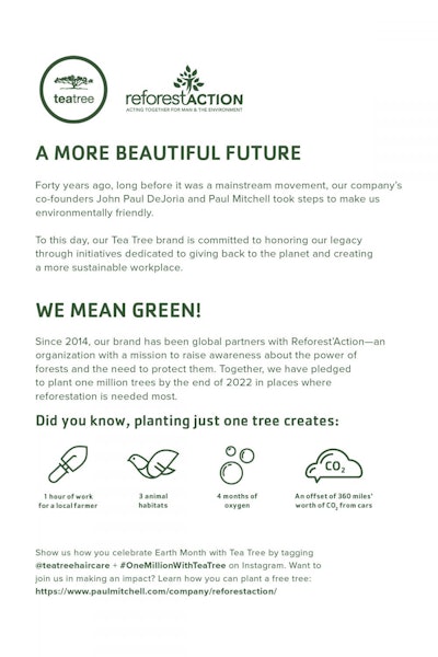 Teatree Earthday Insert