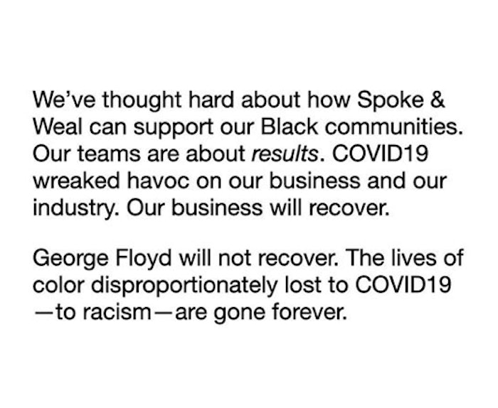 Spoke Weal Black Lives Matter