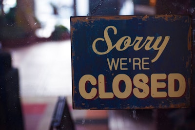 Canva Sorry Were Closed Signboard Copy