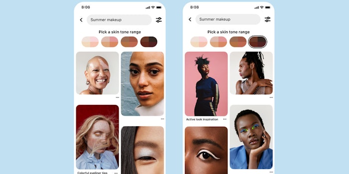 The inclusive beauty results search feature is now available in the United Kingdom, Ireland, Canada, Australia and New Zealand, where it was previously only in the United States.