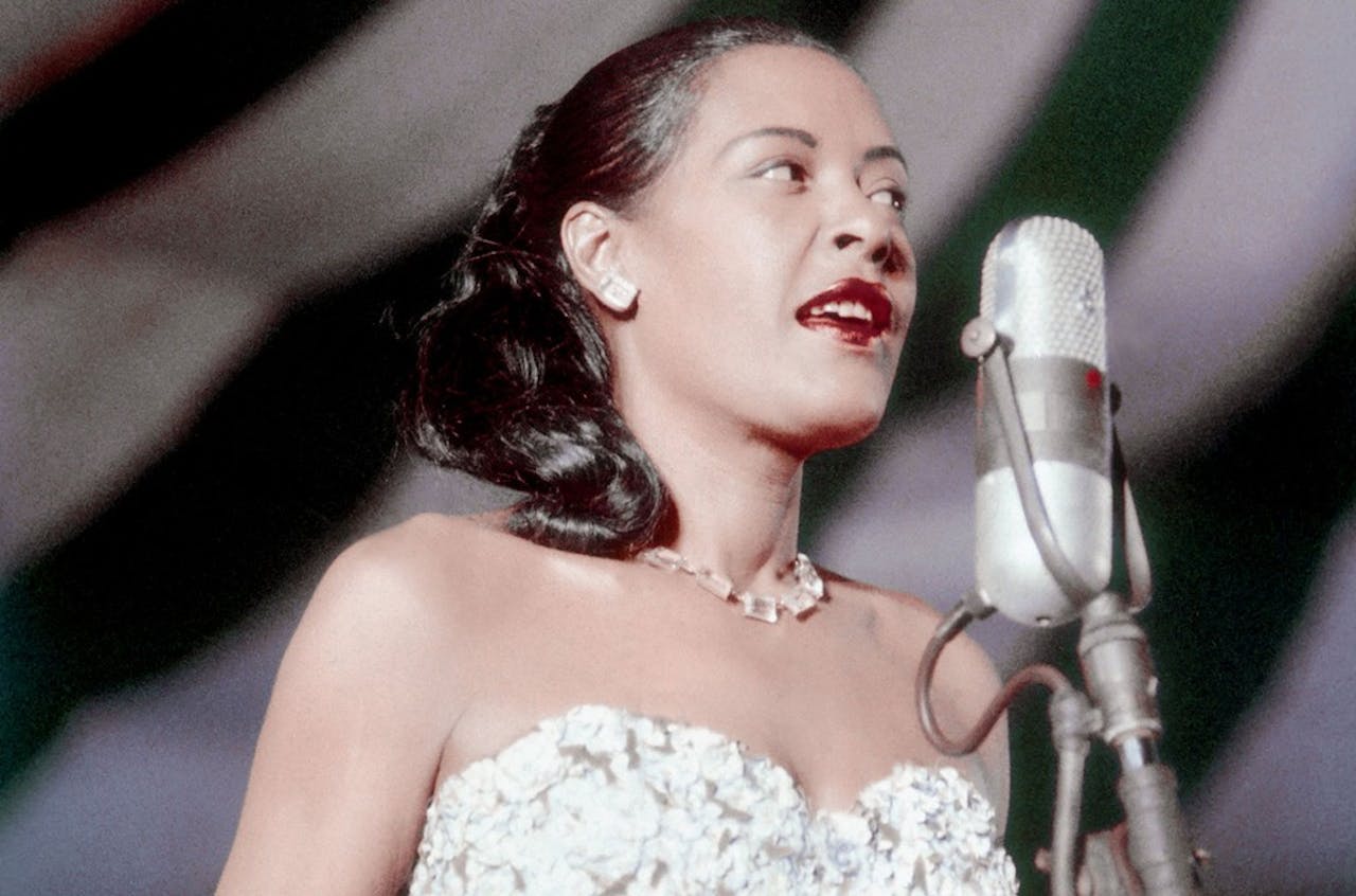 Billie Holiday; Image source: Bill Spilka via Getty Images