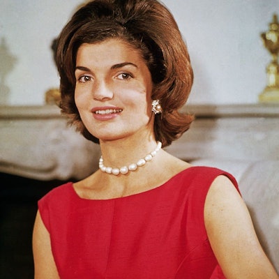Jacqueline Kennedy wearing a flipped bob.