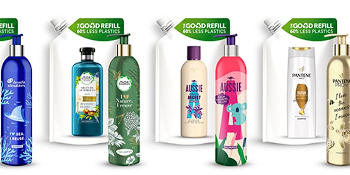 P&G Beauty's aluminum refillable bottles. Photo Credit: P&G.