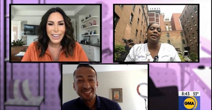 From Left To Right: Carolyn Aronson, Founder & CEO of It’s a 10 (left), Antonio Francisco Gonzales (center) and Nicole Newland (right).