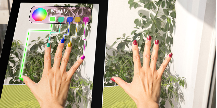 Retailers are turning to AR to help customers digitally test out thousands of beauty products to assist in buying decisions.