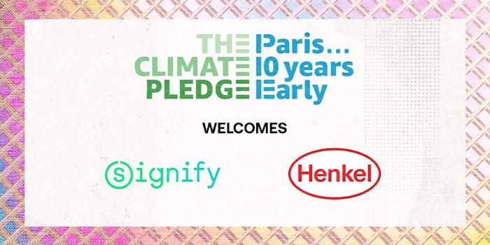 Henkel joins The Climate Pledge, co-founded by Amazon.