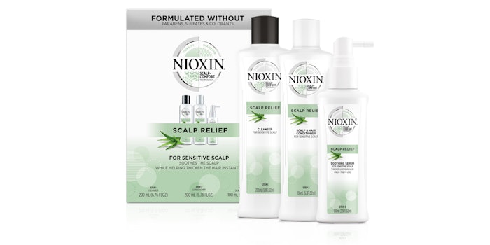 NIOXIN Scalp Relief System Kit, courtesy of the brand.