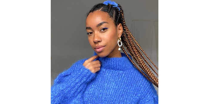 Velvet Scrunchy, Model- Amaka