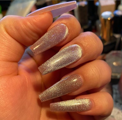 Velvet nails by Vuvu @glazedbyvuvu on Instagram