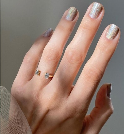 Velvet nails by Betina Goldstein @betina_goldstein on Instagram