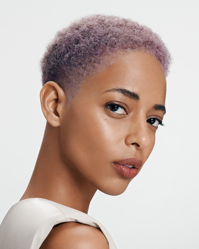 Model wearing Lilac Aura
