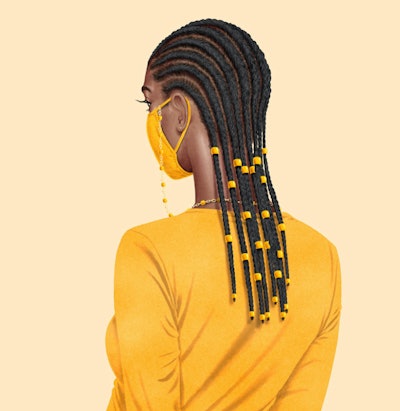 Depiction of The Influence of Face Mask by Jawara Wauchope, @jawaraw on Instagram