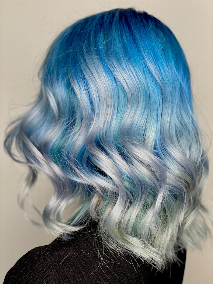 light teal hair