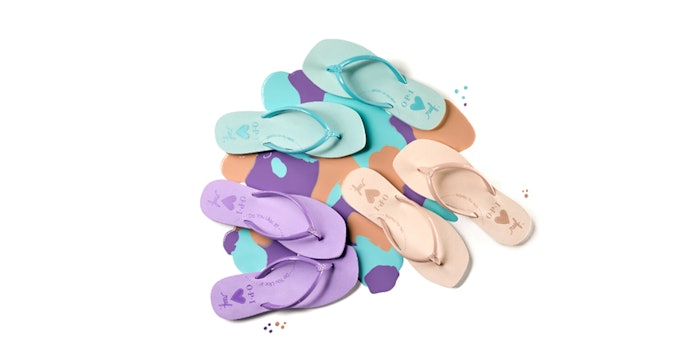 REEF x OPI sandals